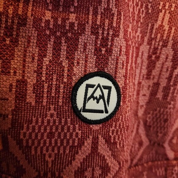 1/4 Snap Button Pullover ( RED ) Avalanche Outdoor Supply Rossmore Shirt - Picture 2 of 5